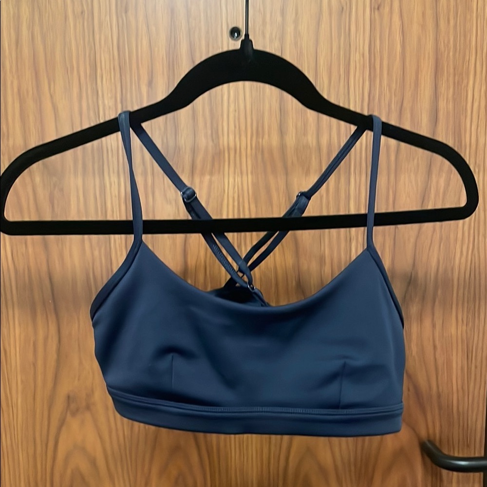 ALO Yoga Navy Strappy Sports Bra